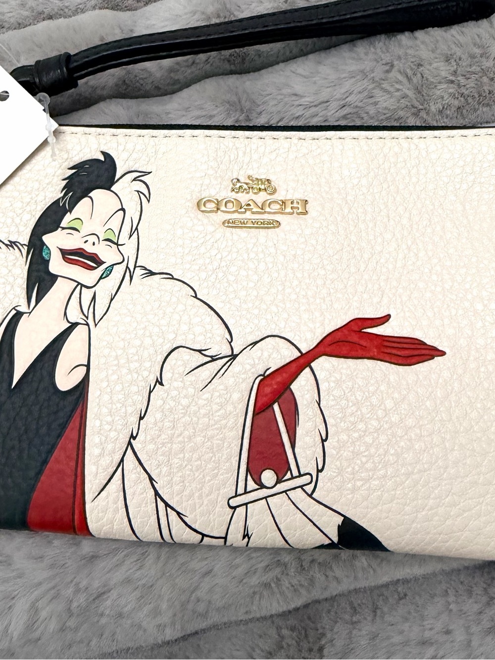Coach Disney Collab Cruella Wristlet